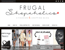 Tablet Screenshot of frugalshopaholics.com
